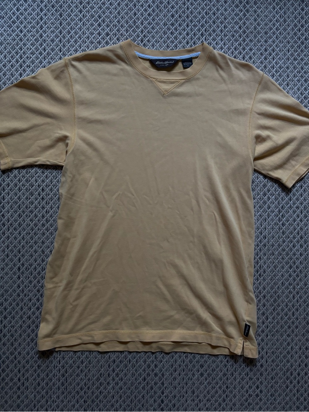 Eddie Bauer Men’s Butter Yellow T-Shirt 100% Cotton
